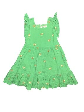 Pink Chicken Tennis Racket Embroidery Dress Size 10